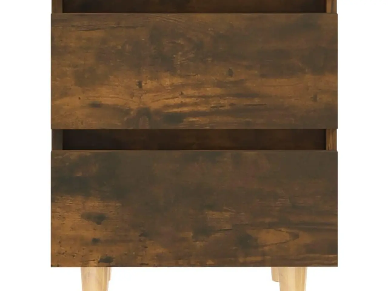 Billede 5 - Sengeborde 2 stk. med massive træben 40×35×50 cm - røget egetræ