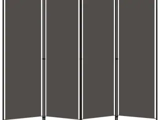4-panels rumdeler 200 x 180 cm antracitgrå