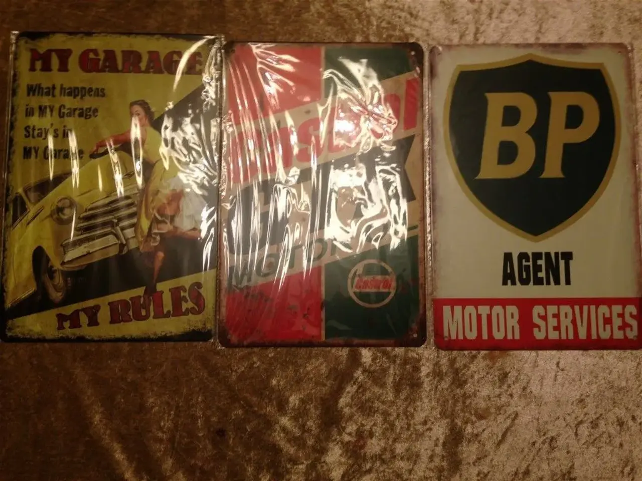 Billede 2 - Nostalgisk Retro Olie-og Auto metalskilte 15 ass