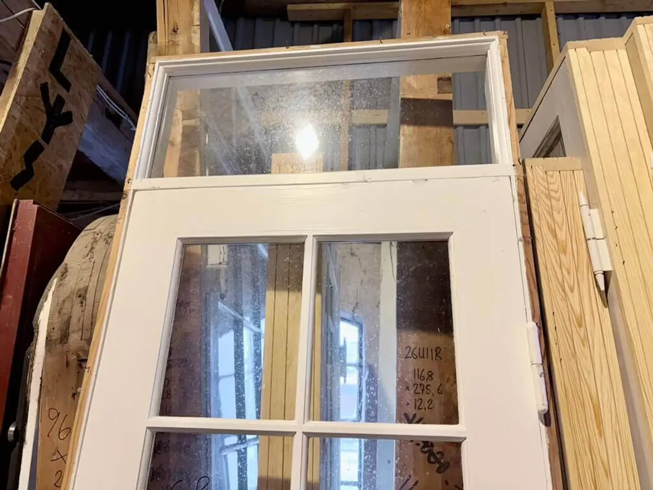 Billede 3 - Høj, fransk funkisdør m. overstykke