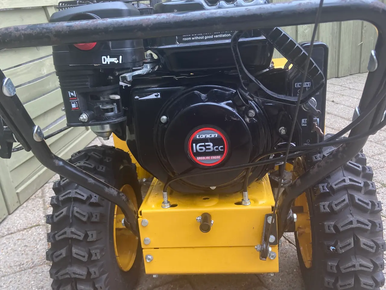 Billede 3 - Texas fejemaskine Loncin benzinmotor og el start