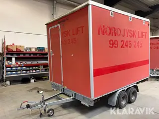 Toiletvogn Scanvogn - 1000kg med bremser