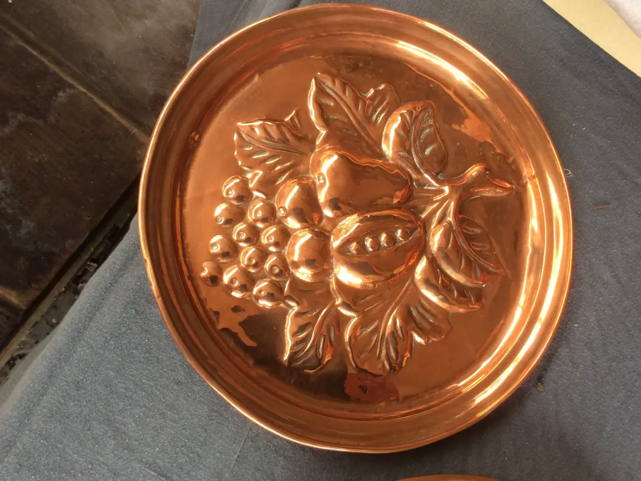 Billede 1 - Retro kobber platter