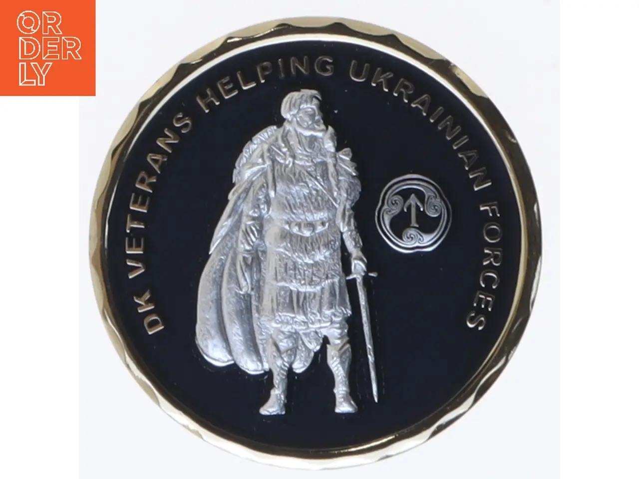 Billede 4 - Mindedmønt Danish Veterans Helping Ukrainian Forces Ø5 cm (str. Ø 5 cm)