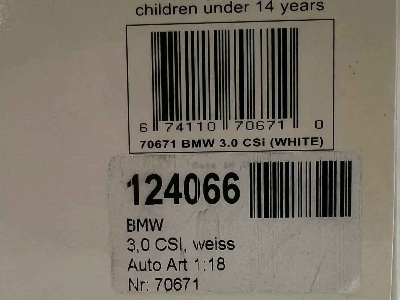 Billede 13 - 1971 BMW 3,0 CSi E9 - 1:18 Mega sjælden udbudt