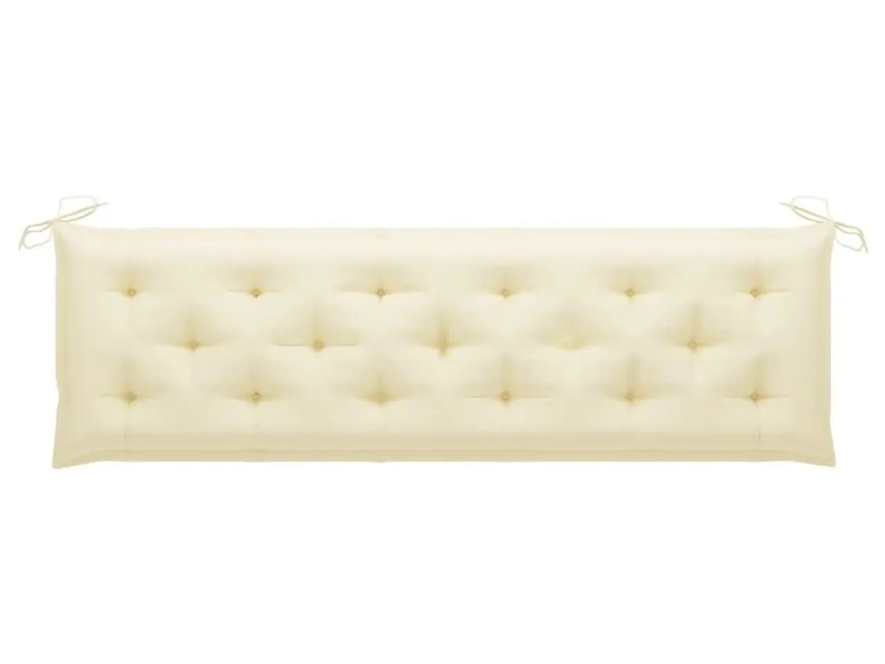 Billede 1 - Hynde til havebænk 180x50x7 cm oxfordstof cremehvid