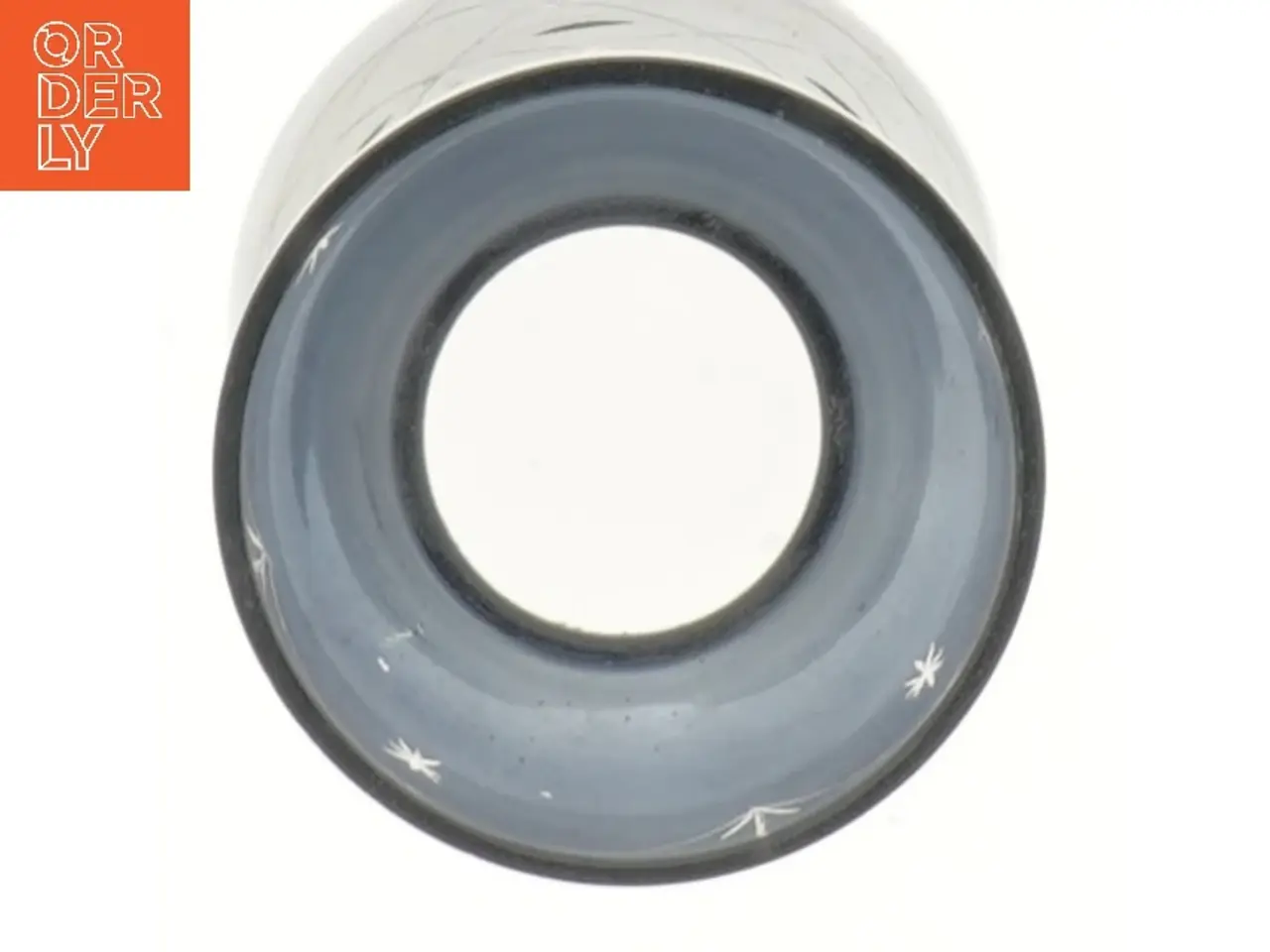 Billede 2 - Hycintglas Glasvase med indgraveringer (str. 16 cm)