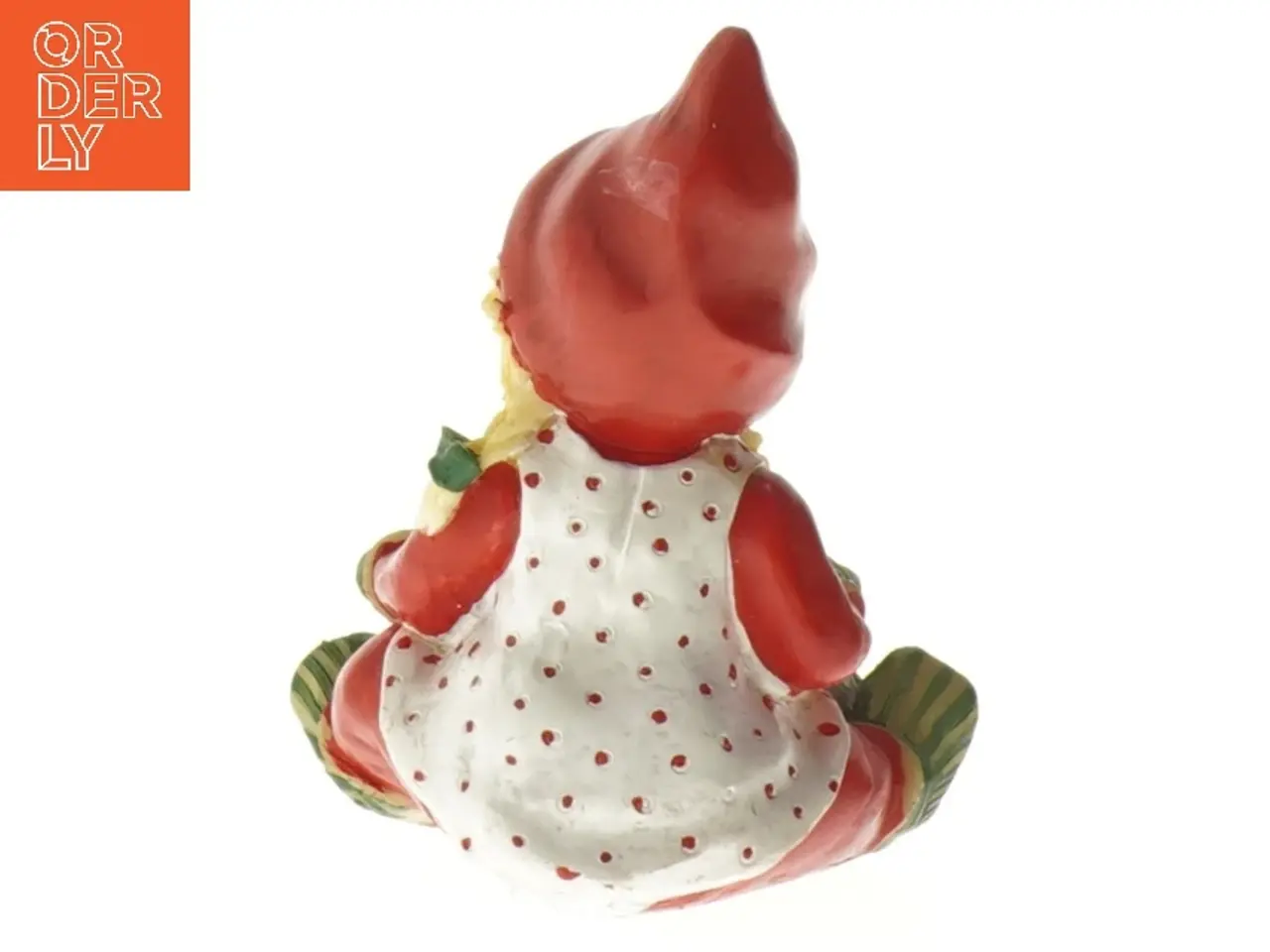 Billede 5 - Nissefigur med sæk (str. 11,5x10 cm)