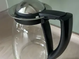 Krups kaffekolbe. Glas. Højde 17cm.