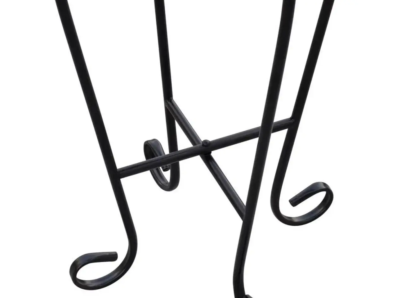 Billede 4 - Mosaik plantebord - grøn/hvid, Ø30 × H60 cm