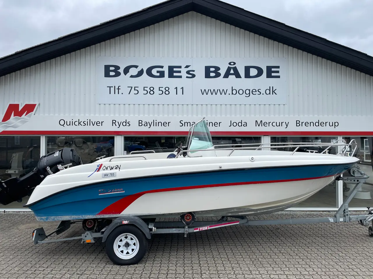 Billede 1 - X enes Explorer 570 med Mercury 115 HK Optimax og Tysse Bådtrailer