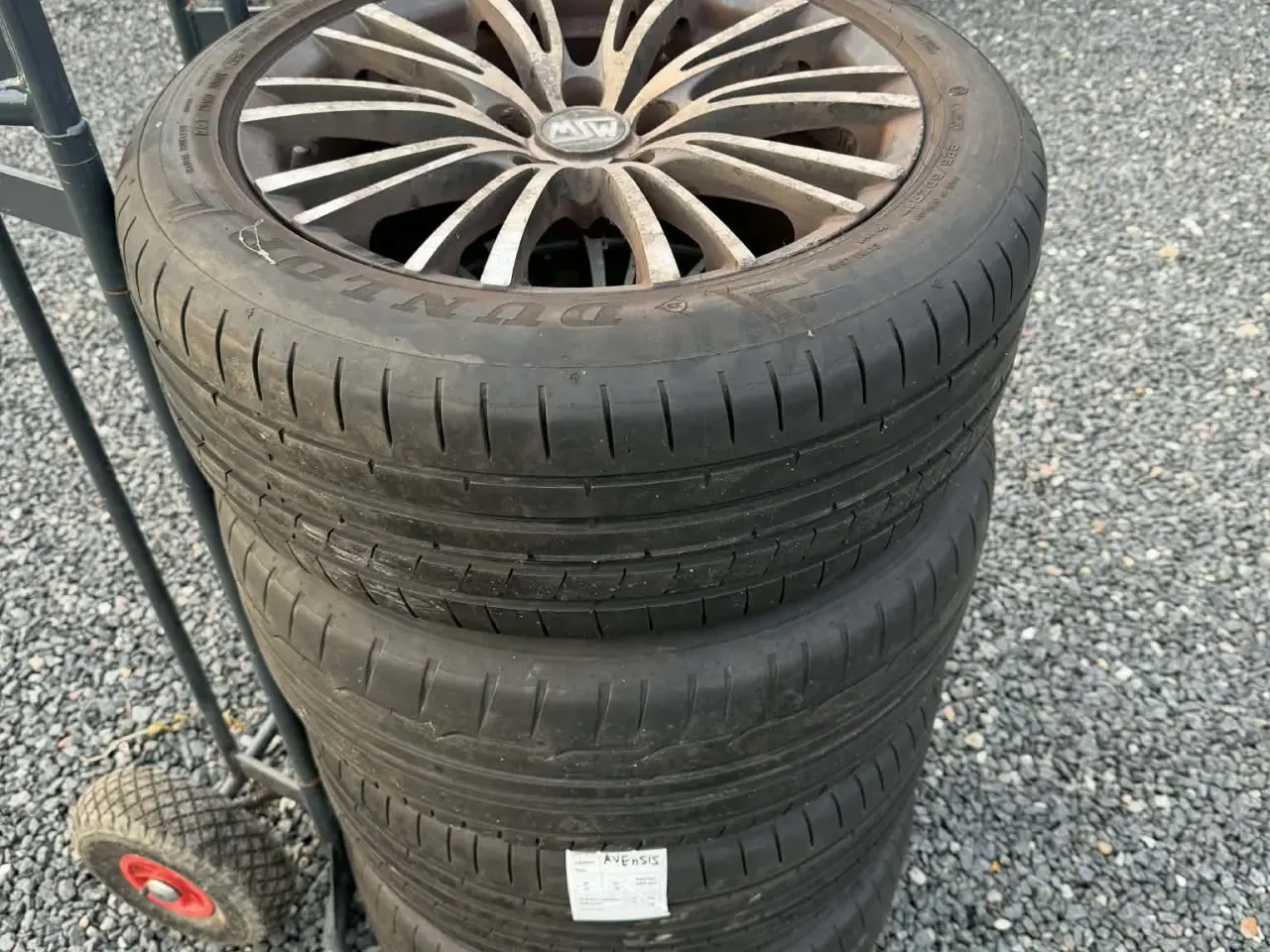 Billede 2 - 17" MSW (OZ) Alufælge Toyota Dunlop sommerdæk