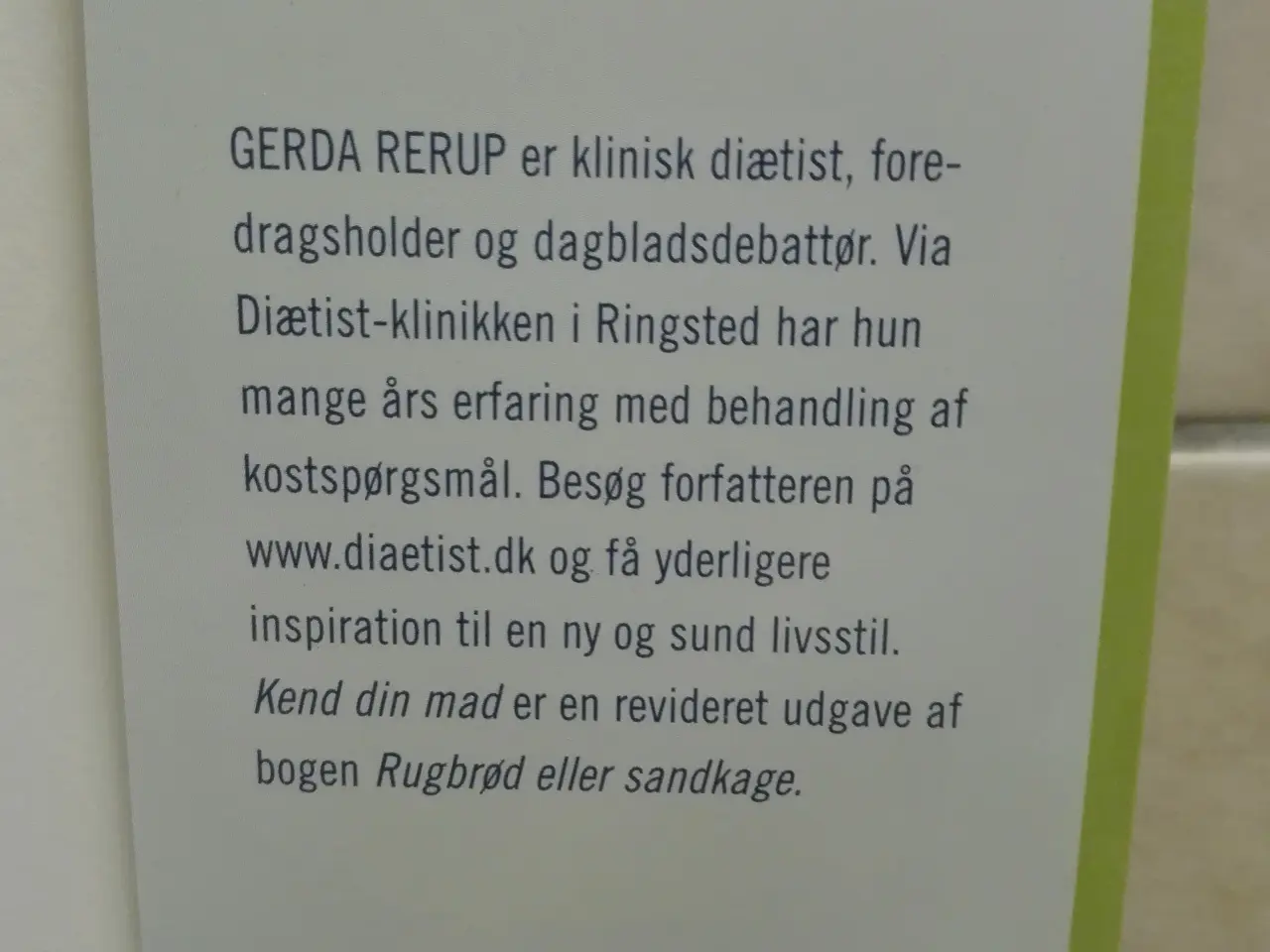 Billede 3 - Kend din mad" af Gerda Rerup
