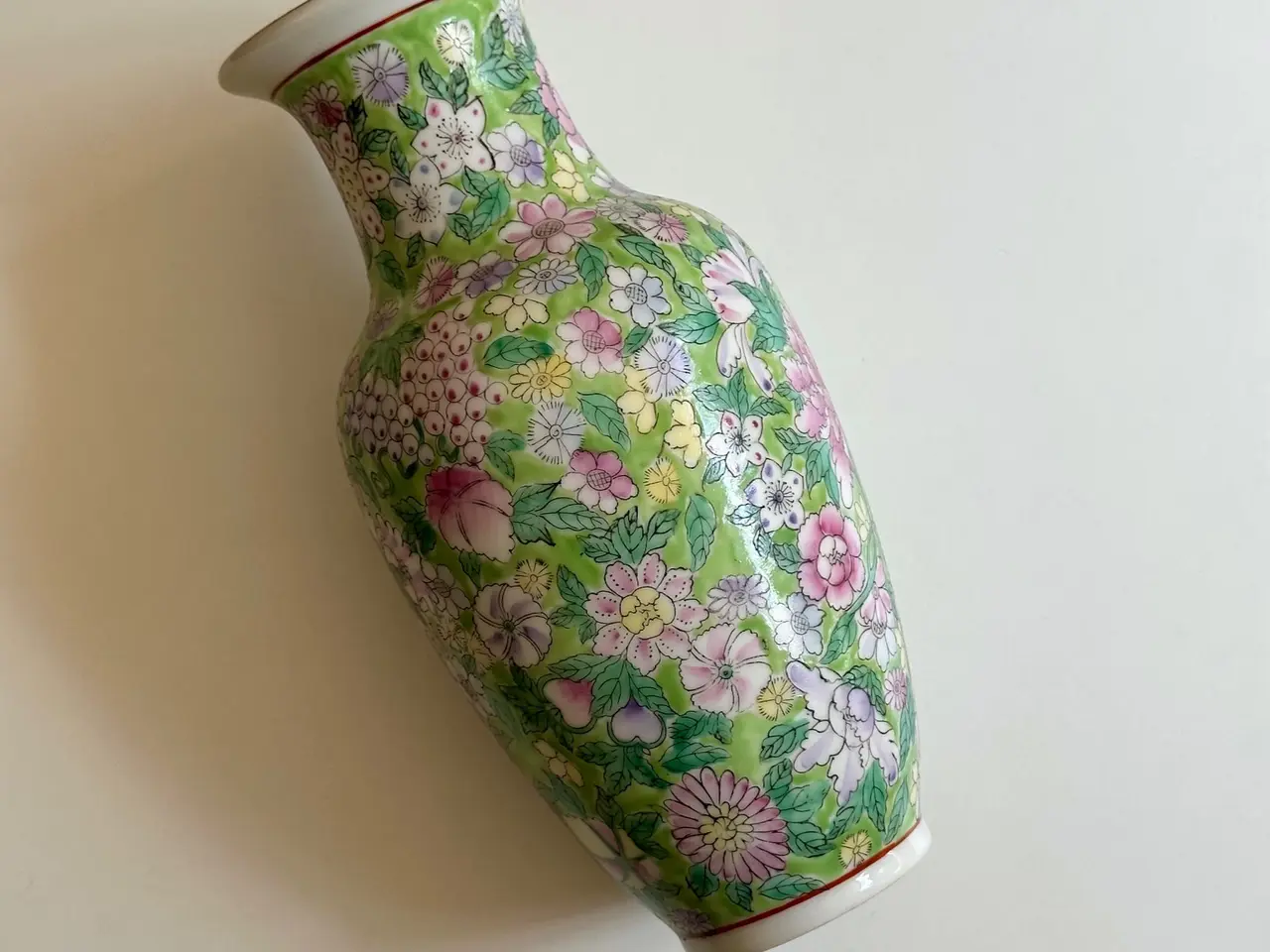 Billede 2 - Håndmalet porcelænsvase
