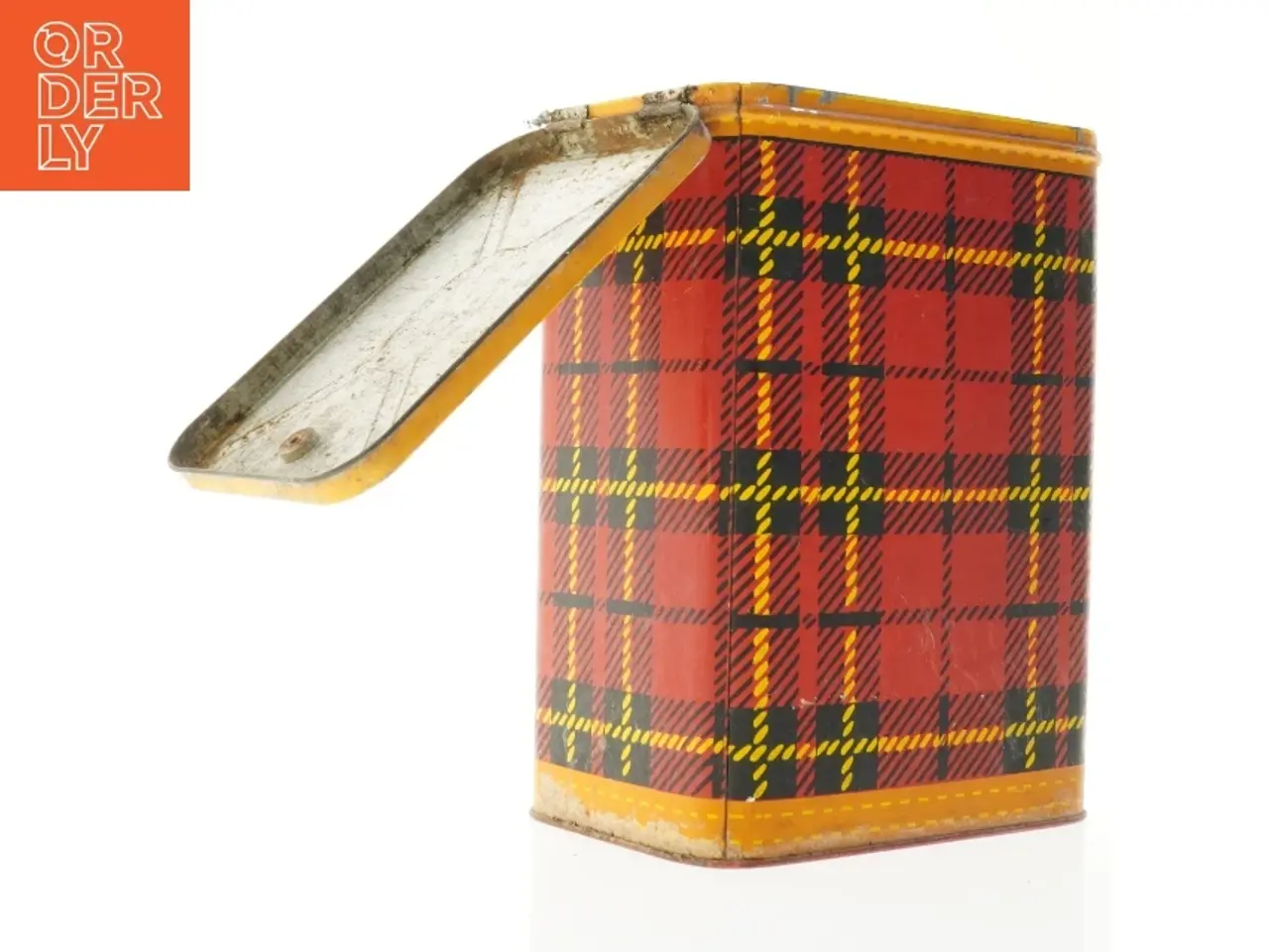 Billede 1 - Skotsternet metal dåse (str. 27,5 x 19 x 14 cm)