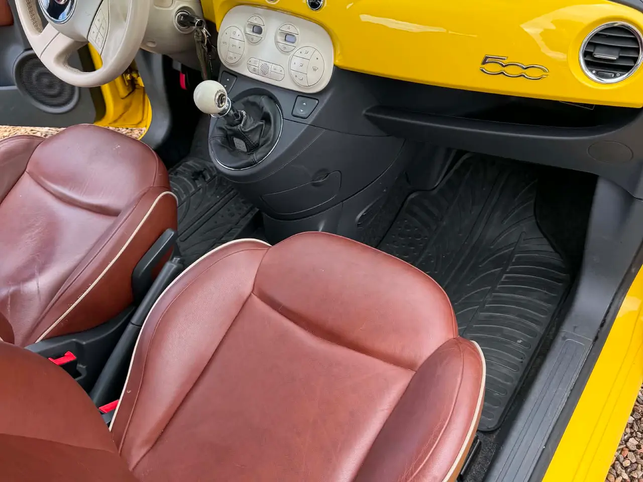 Billede 6 - FIAT 500 1.2 Lounge Panorama Læderkabine Tandrem s