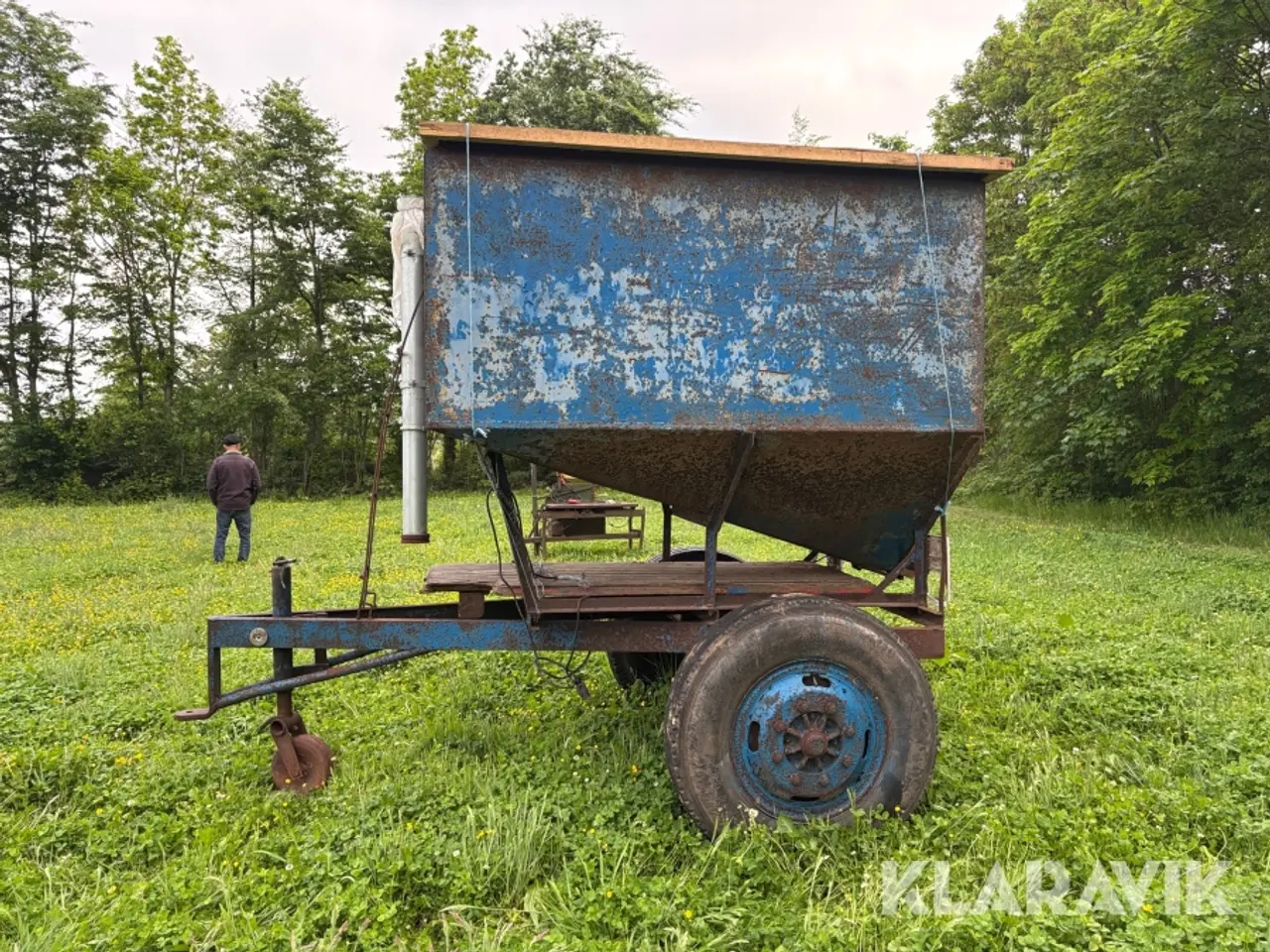 Billede 8 - Kornvogn HERBORG 3 tons - med låg og pusterør