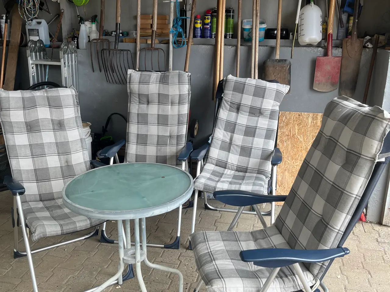 Billede 3 - 4 campingstole med høj ryg
