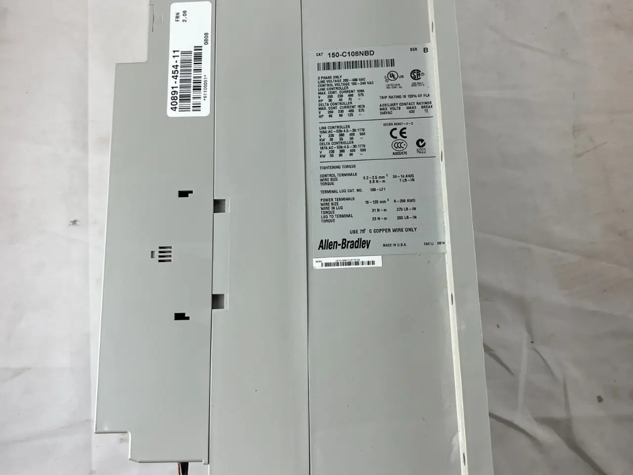 Billede 8 - Allen-Bradley 150-C108NBD SMC-3 Soft Starter 108A