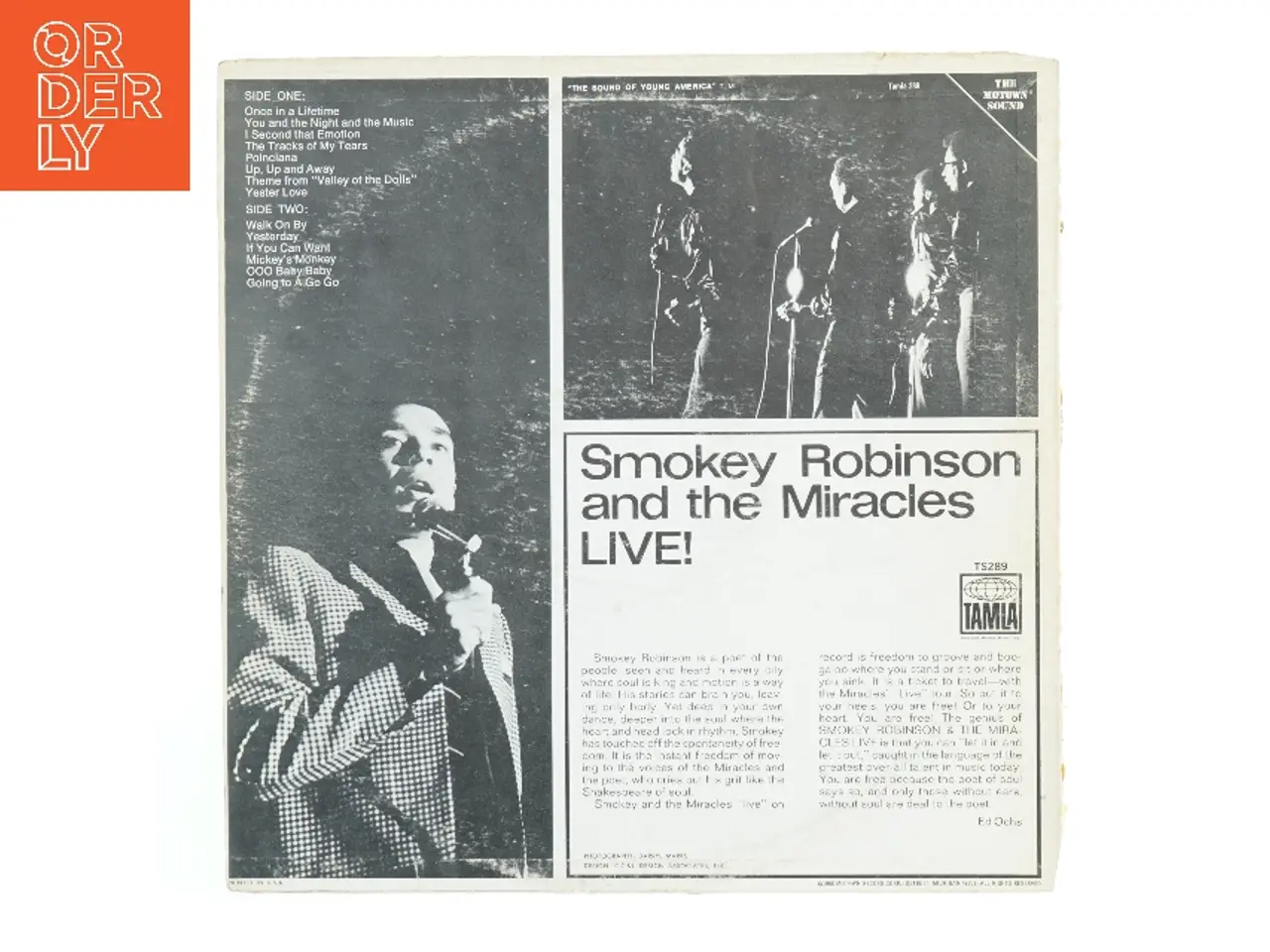 Billede 2 - Smokey Robinson and the Miracles LIVE vinyl (str. Ø. 30 cm)