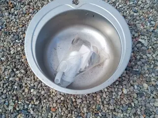 Rund stål vask
