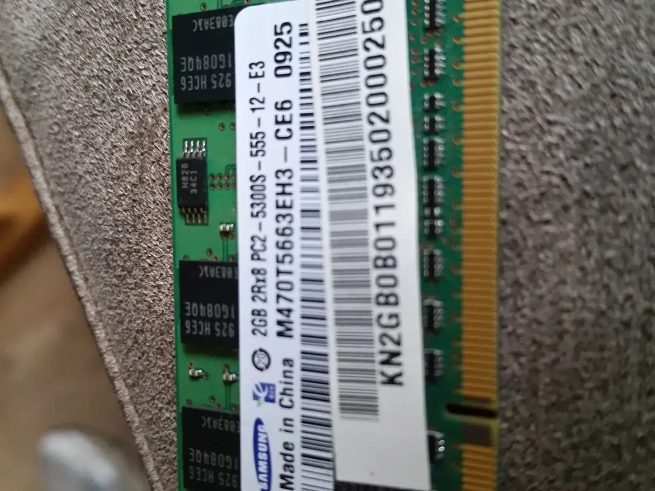 Billede 2 - 2GB + 2GB + 1GB DDR2 ram (bærbar)