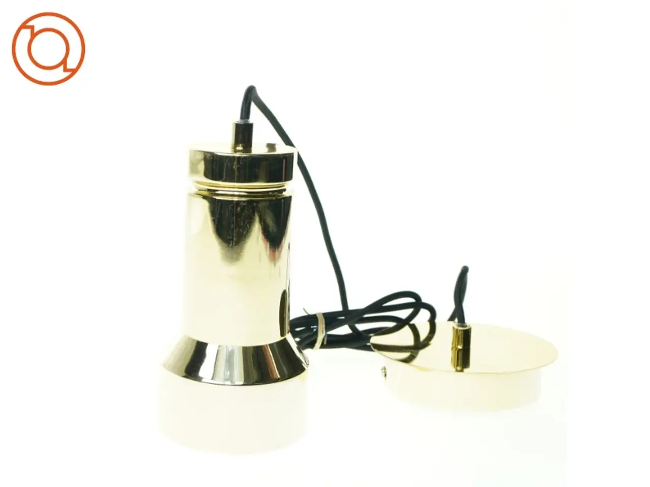 Billede 1 - Retro Guld Messing Loft Lampe (str. 19 x 10 cm)
