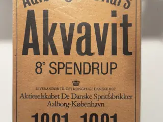 100 Aars Aalborg Akvavit jubilæums snaps