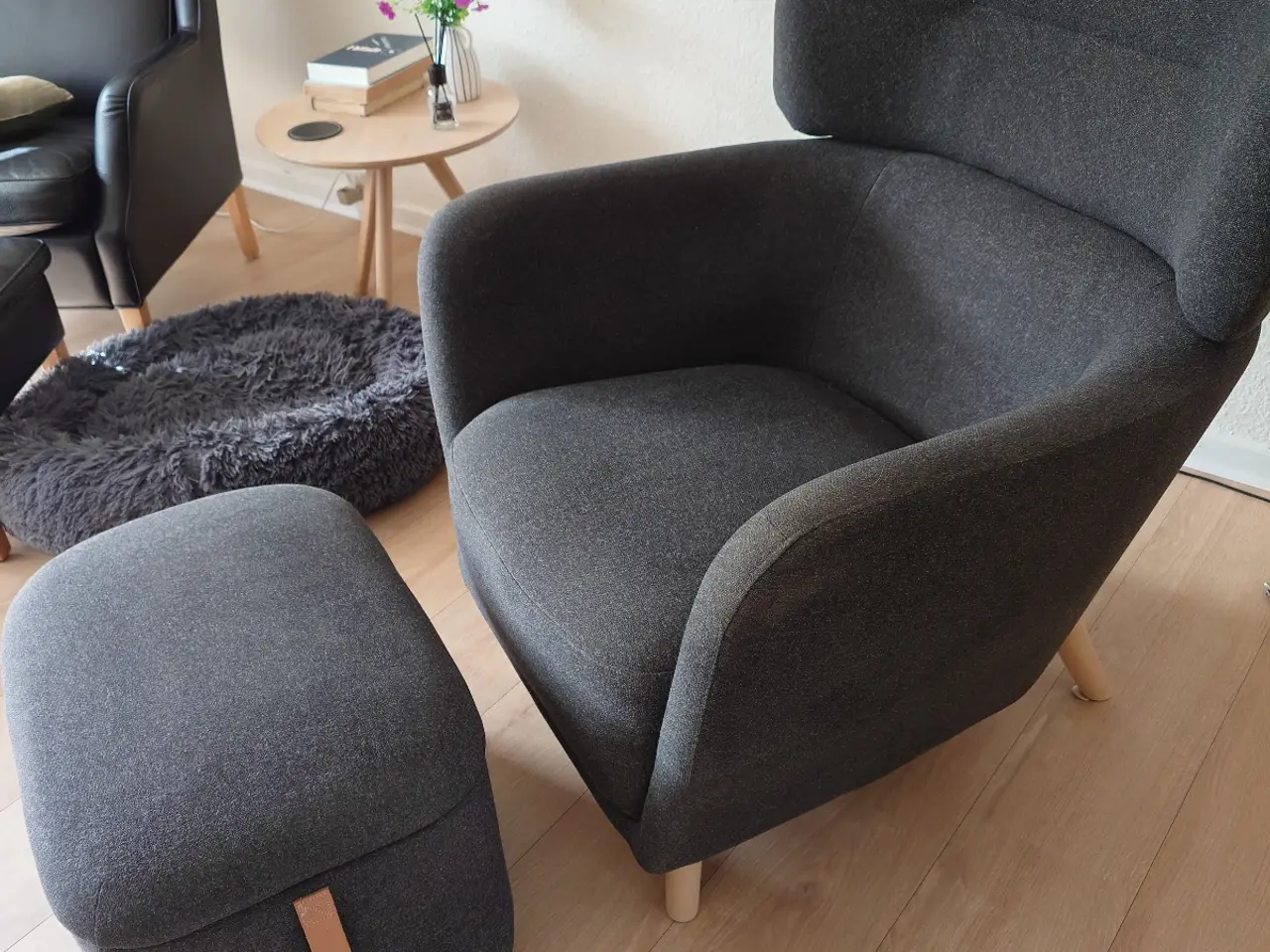 Billede 1 - Lænestol + puf, IKEA, Oskarshamn