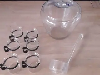 Punch Bowle med låg Fra Lyngby Glas