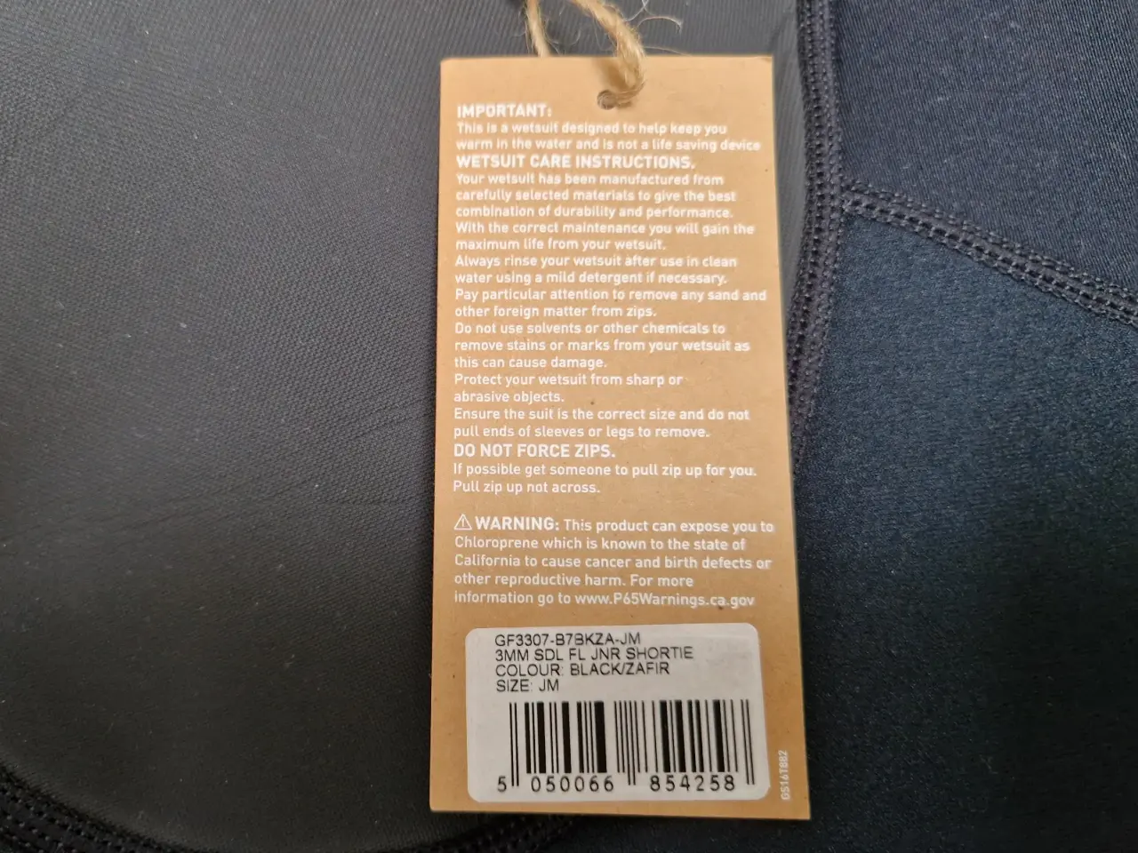 Billede 3 - Ny GUL G-Force 3 mm. shorty våddragt str. JM