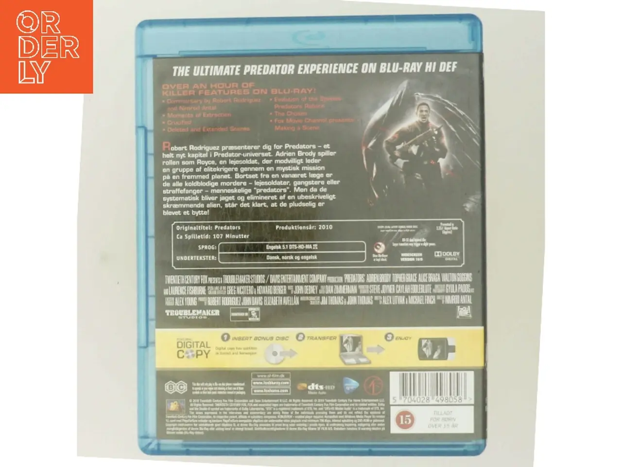 Billede 3 - Predators med Adrien Brody (DVD)