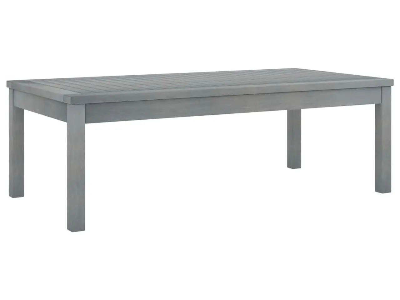 Billede 1 - Sofabord til haven 100 × 50 × 33 cm - massivt akacietræ, grå