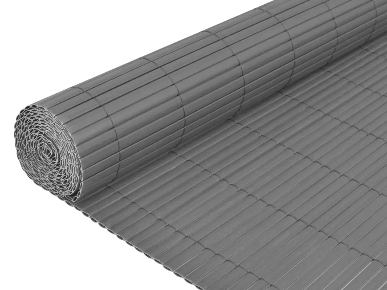 Billede 4 - Dobbeltsidet havehegn i PVC 90 x 500 cm - grå