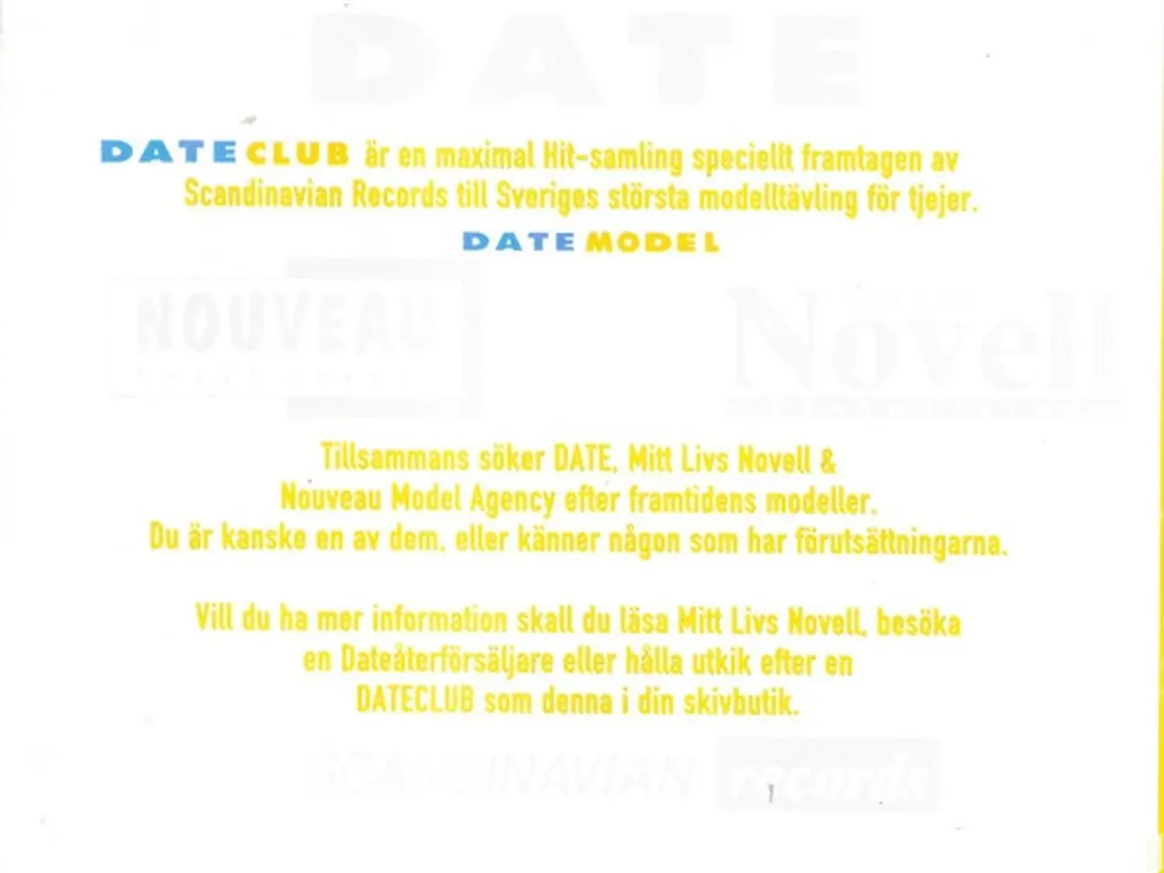 Billede 4 - Various Artists* – Date Club – CD