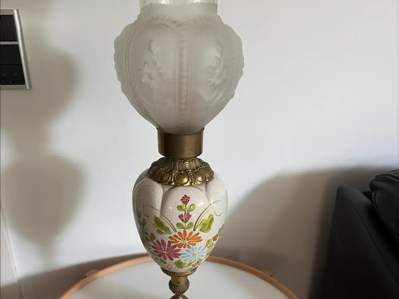 Billede 1 - Gammel retro bordlampe