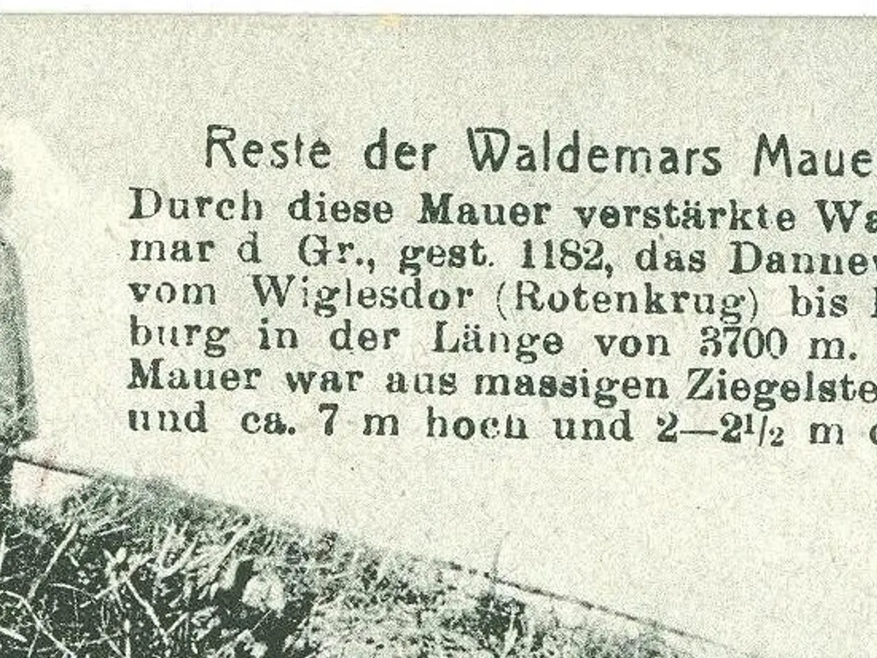 Billede 2 - Valdemarsmuren ved Dannevirke i Slesvig