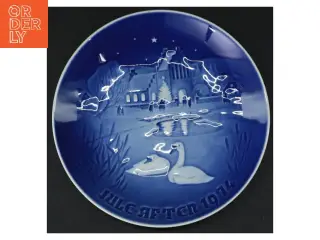 Juleplatte royal copenhagen fra 1974