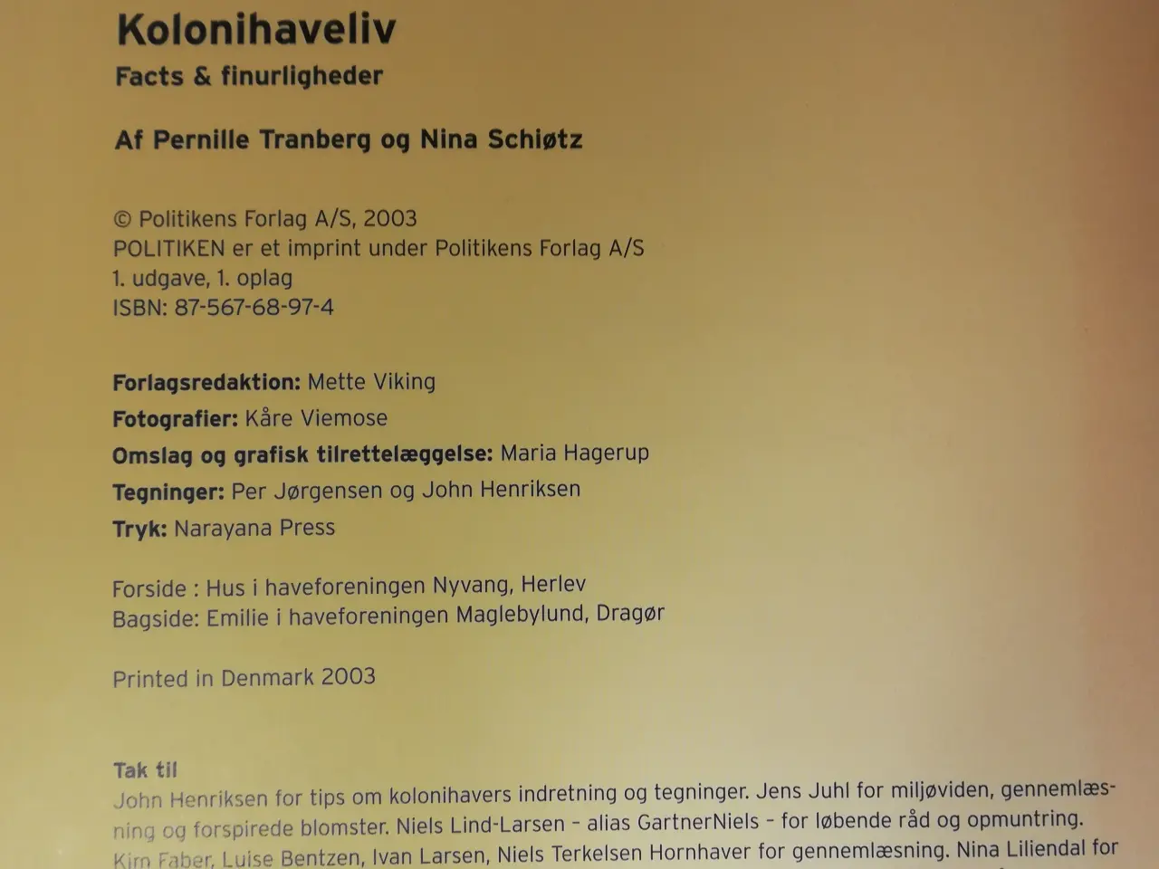 Billede 2 - Kolonihaveliv. Facts & finurligheder