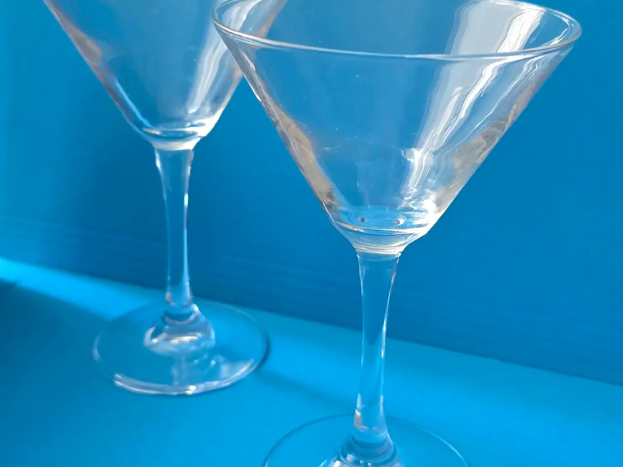 Billede 1 - Elegante martiniglas / cocktailglas – 2 stk