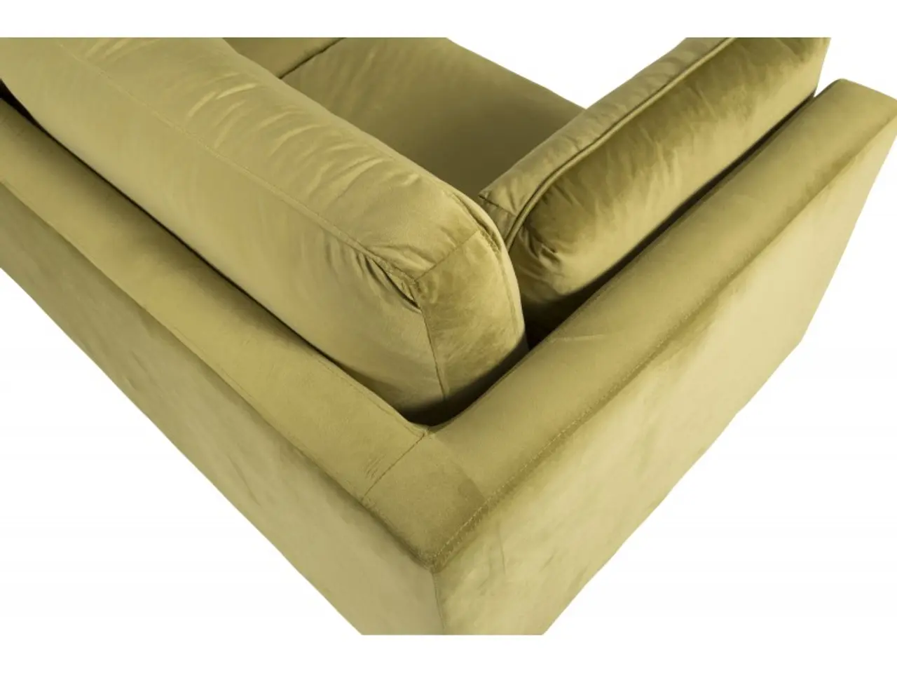 Billede 5 - Boom Sofa Grøn Velour med messingfarvet stålben