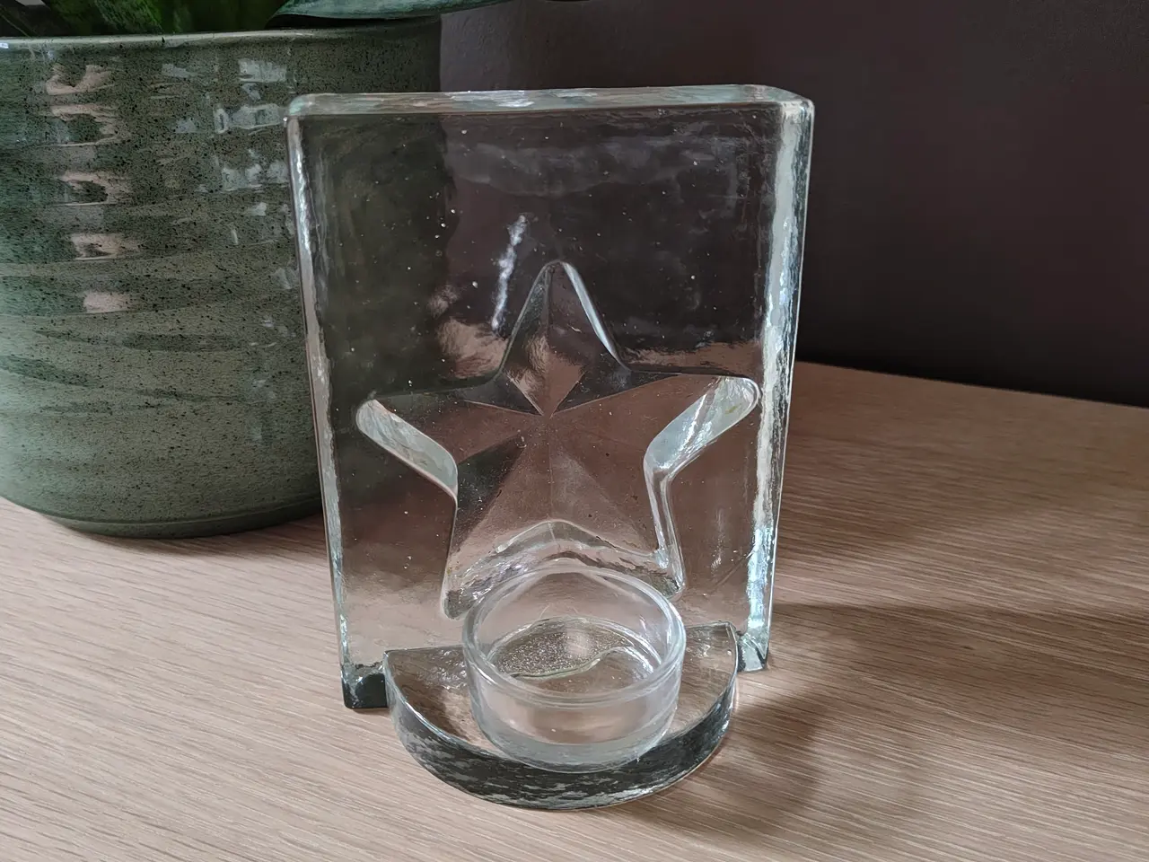 Billede 3 - Flot glas fyrfadsstage