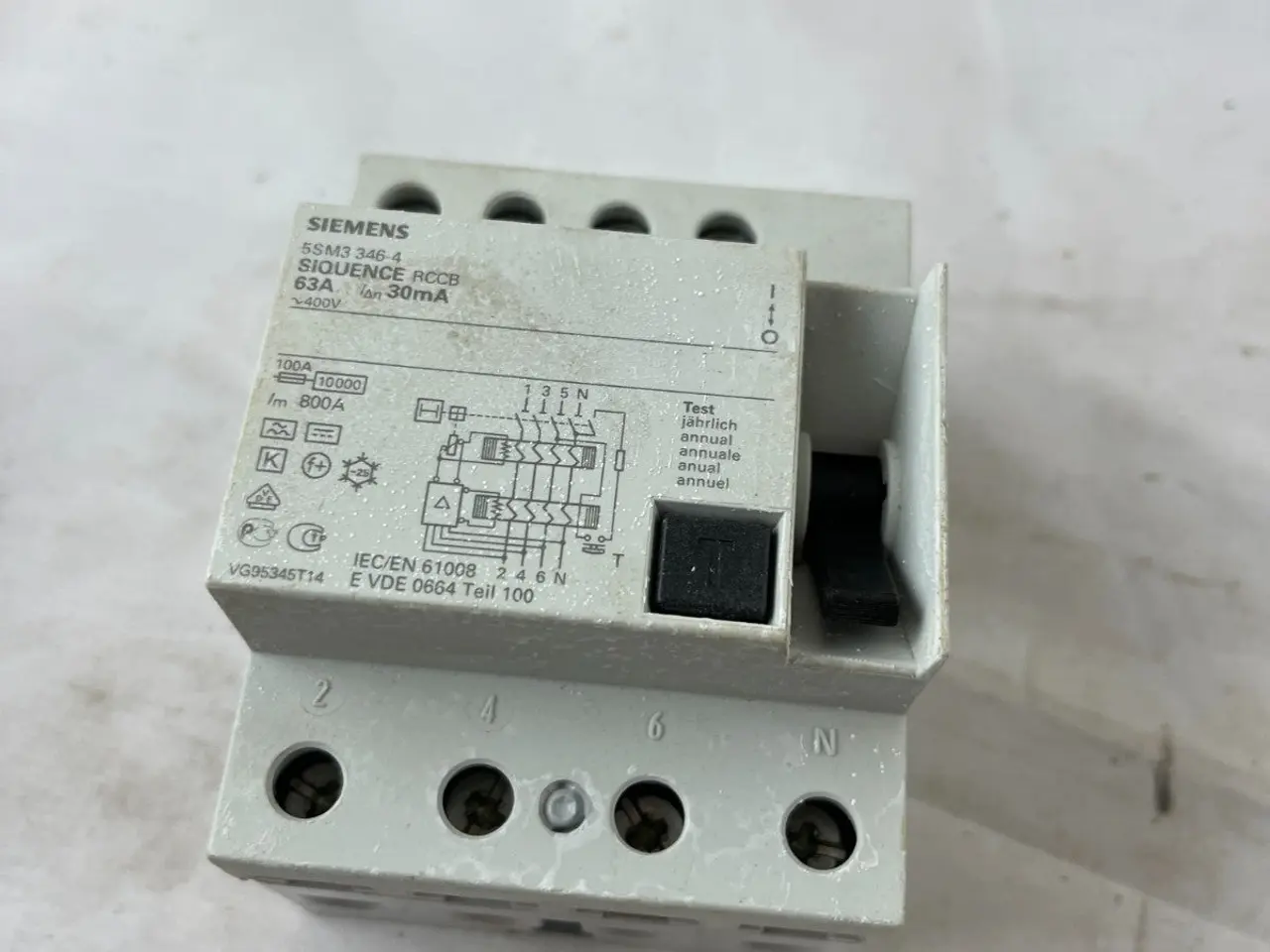 Billede 4 - Siemens 5SM3346-4 RCCB Residual Current 63A 30mA 4