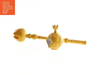 Gul prinsessestav og scepter (str. 30 cm og 8 cm)