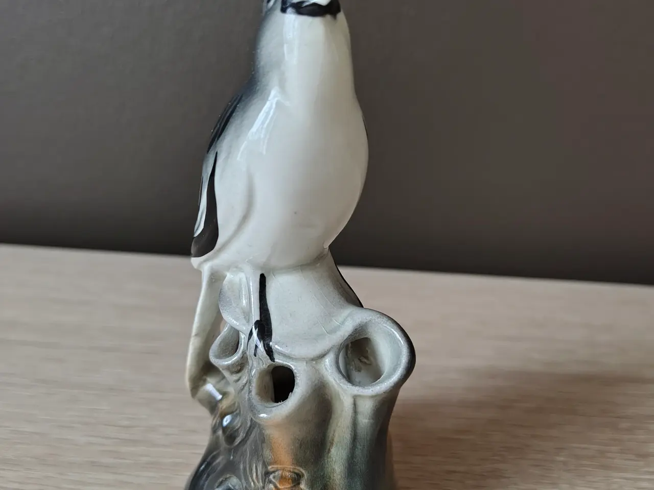 Billede 1 - Flot porcelænsfugl med vase