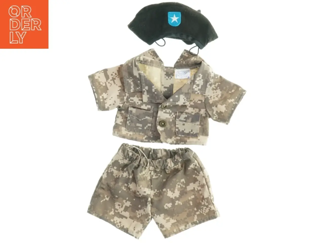 Billede 1 - Militær dragt og baret fra Build a Bear (str. Ikke angivet)