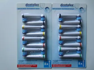 Dentalux børstehoveder til Dentalux elektrisk