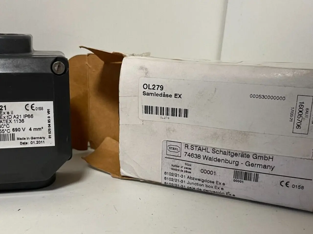 Billede 1 - R. STAHL 8102/21-31 ATEX Junction Box Ex e, IP66,