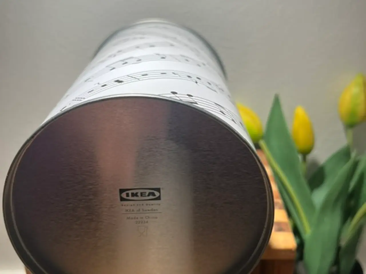 Billede 3 - Flot IKEA metaldåse med musiknoder