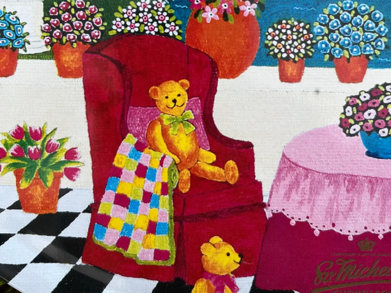 Billede 5 - Royal Copenhagen kunstdåse med bamsemotiv.